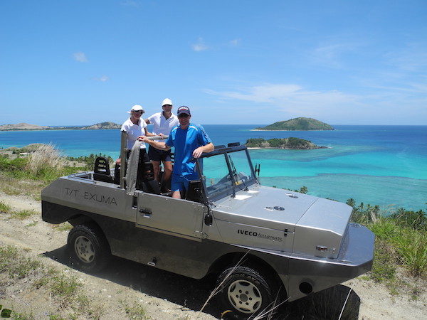 Image for article Exuma's amphibious Jeep