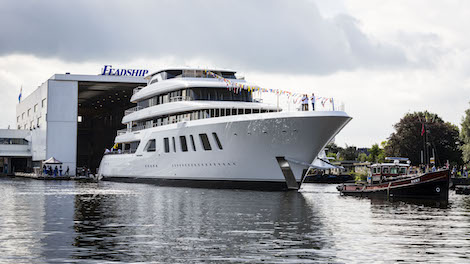 Image for article Feadship launches 92m superyacht ‘Aquarius’