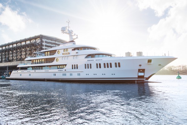 Image for article Lürssen launches 74m 'Aurora'