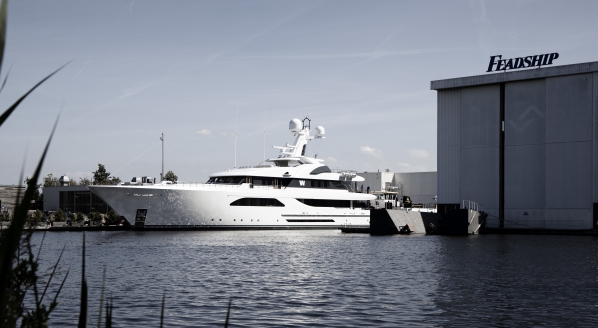 Image for W arrives at Feadship for six-month refit
