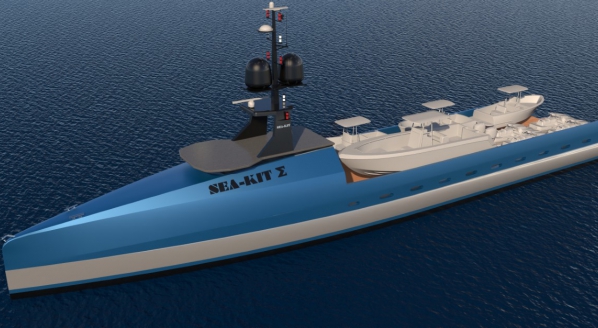 Image for SEA-KIT unveils ‘uncrewed’ superyacht support vessel concept 