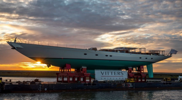 Image for Vitters Shipyard launches ‘modern-classic’ ketch