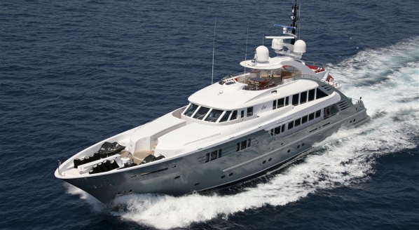Image for Fire destroys 48m motoryacht 'Lady MM'