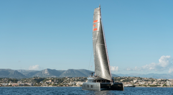 Image for Catamaran hints at path to full-electric 