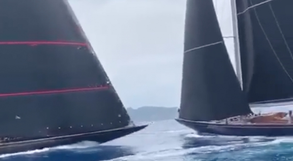 Image for J Class yachts collide in Antigua