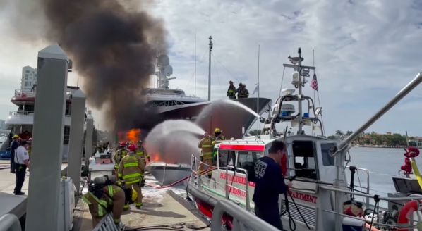 Image for Feadship W damaged by fire