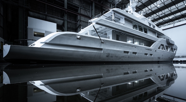 Image for First Amels 60 hull begins outfitting phase