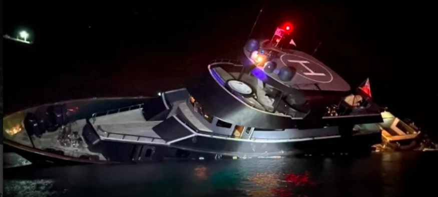 super yacht 007 sinks in greece