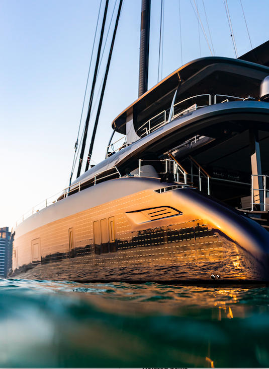 Formula One world champion Fernando Alonso on his Sunreef catamaran