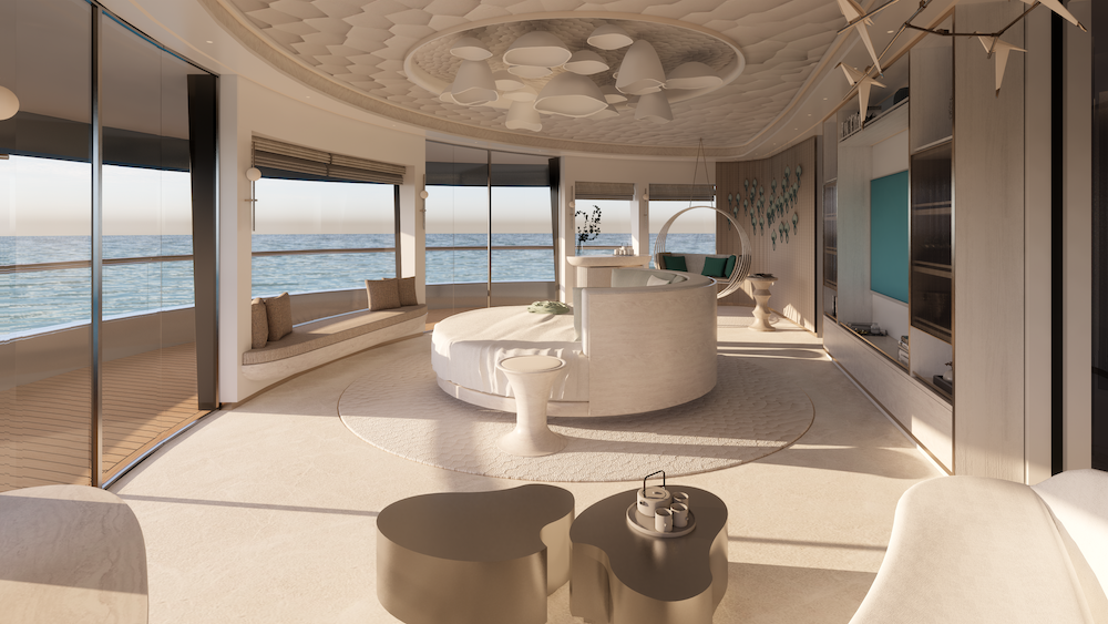 inside eclipse yacht