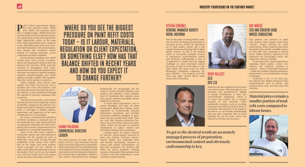 Image for The pressures on paint refit costs today