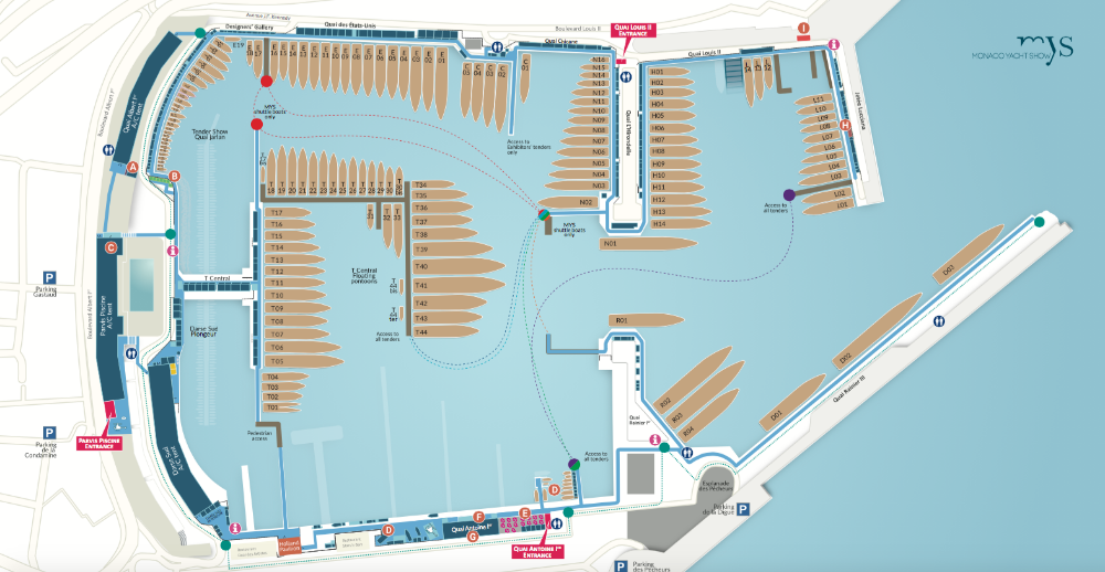 plan monaco yacht show