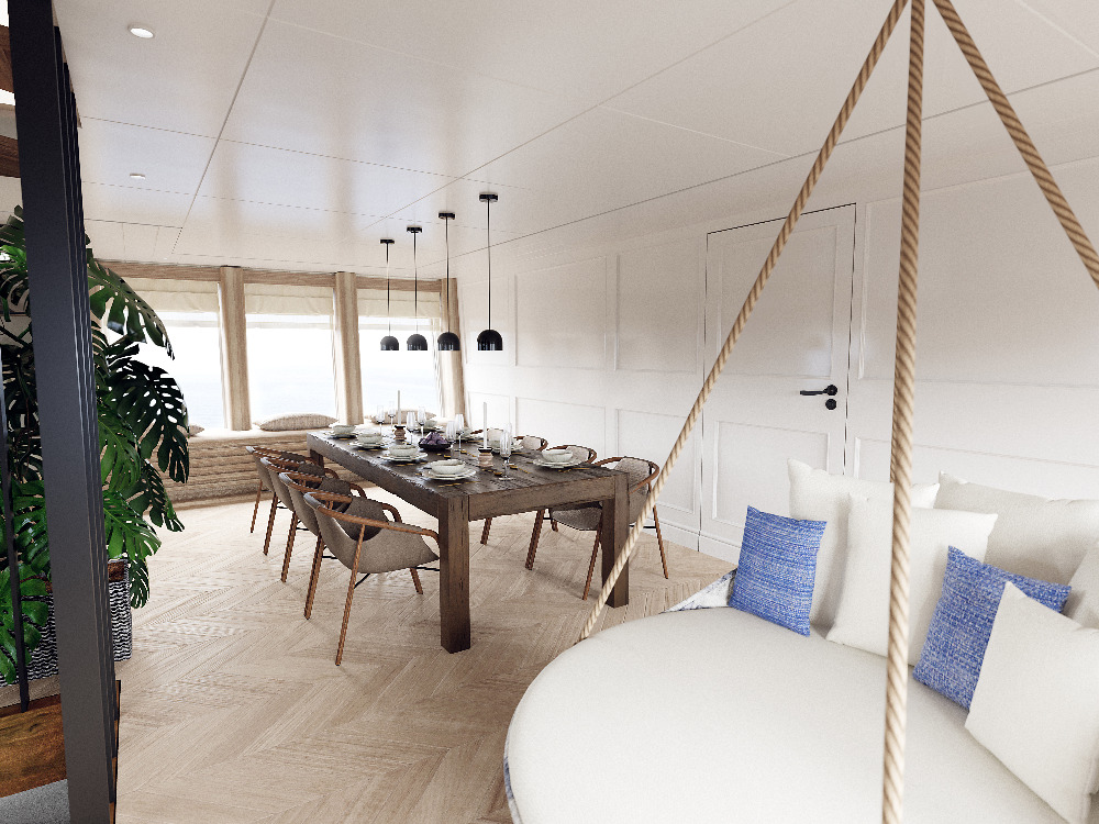 Image for article A superyacht interior inspired by nature