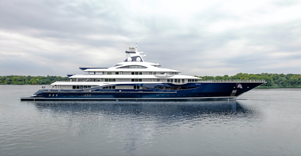 Image for article Lürssen launches 111m superyacht 'TIS'