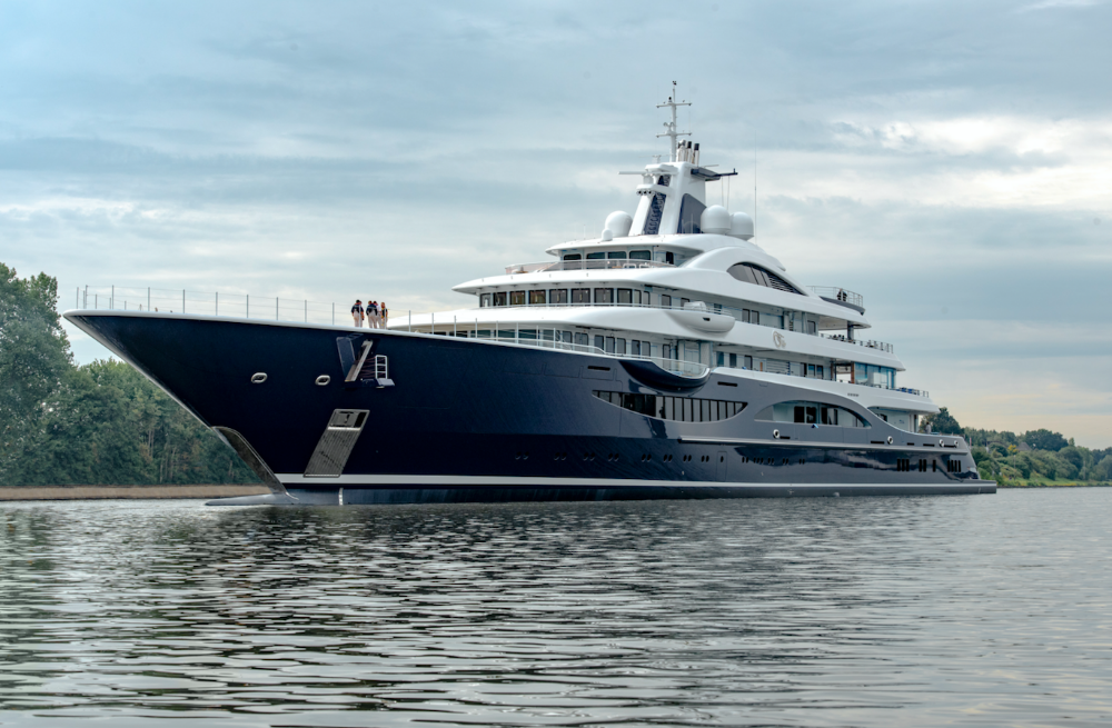 Image for article Lürssen launches 111m superyacht 'TIS'