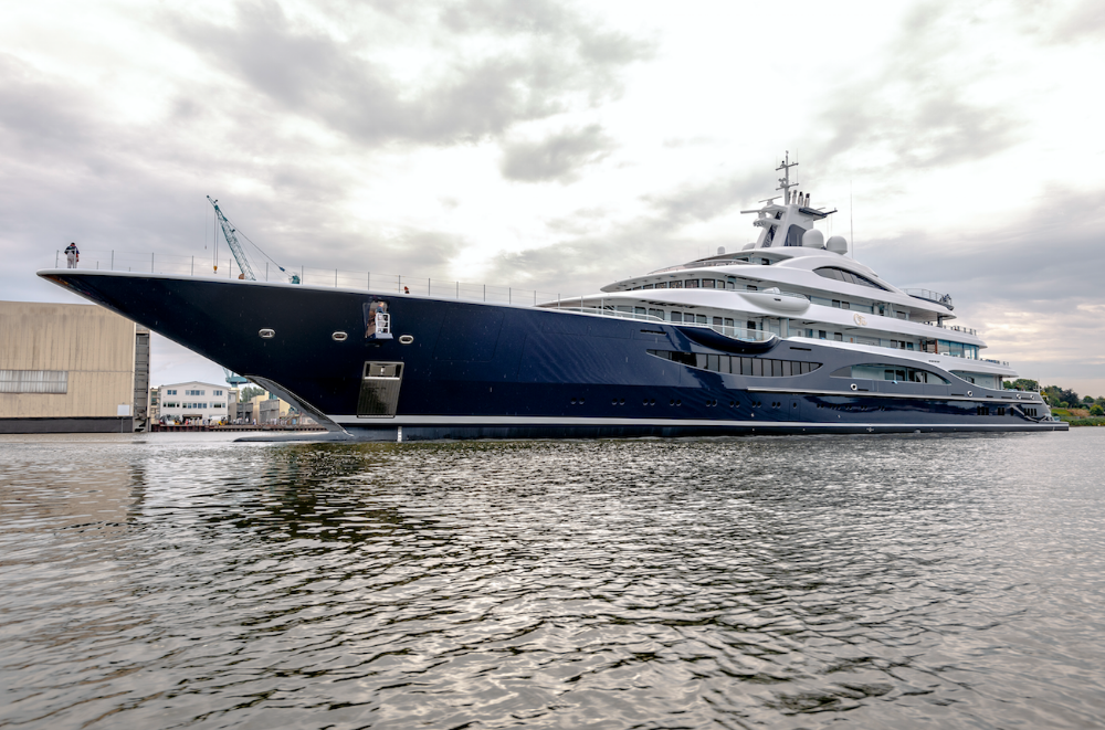 Image for article Lürssen launches 111m superyacht 'TIS'