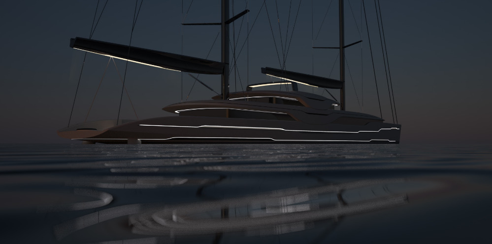 Image for article Van Geest and Rob Doyle Design unveil new 93m sailing yacht