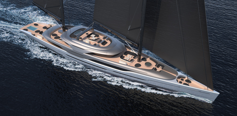 Image for article Van Geest and Rob Doyle Design unveil new 93m sailing yacht