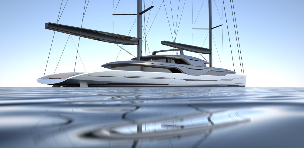 Image for article Van Geest and Rob Doyle Design unveil new 93m sailing yacht