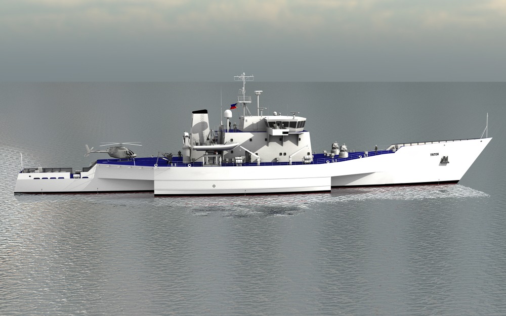 trimaran military ship