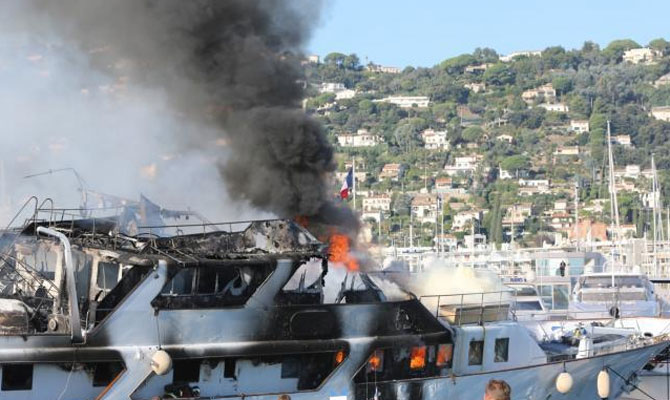 Image for article M/Y ‘Lalibela’ severely damaged by fire