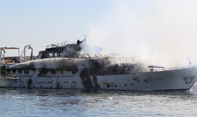 Image for article M/Y ‘Lalibela’ severely damaged by fire