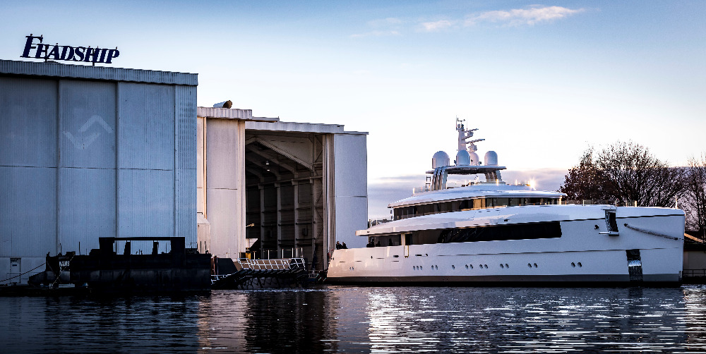 Image for article Feadship launches its first vessel of 2019