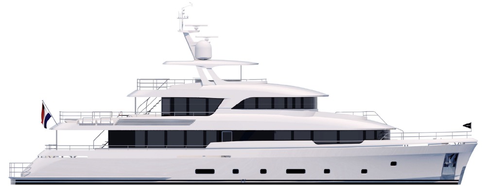 Image for article 36m motoryacht in build at Moonen