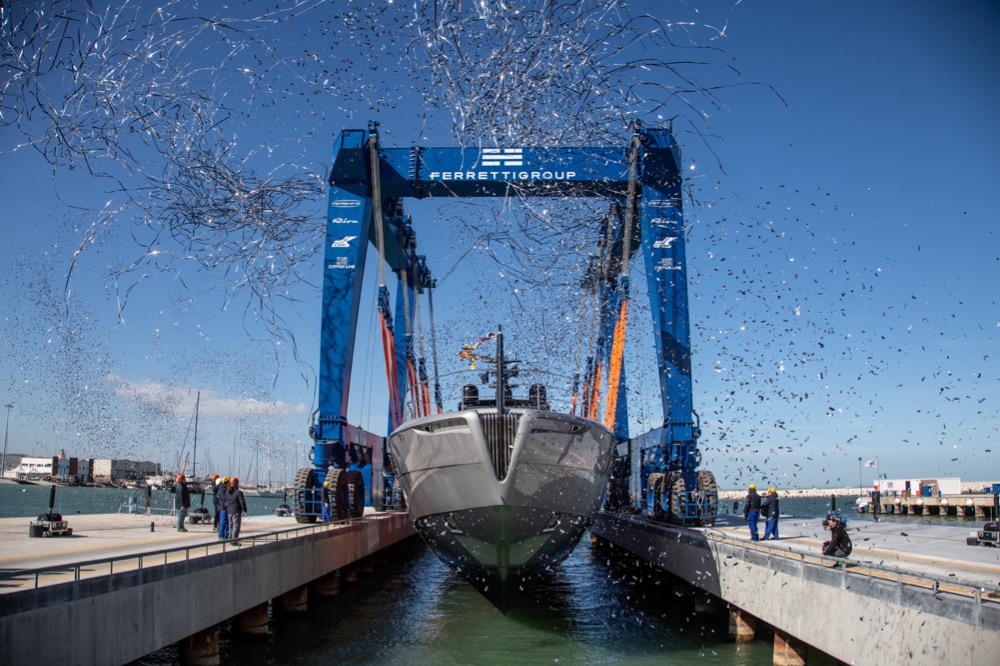 Image for article Pershing launches the first unit of its new flagship superyacht