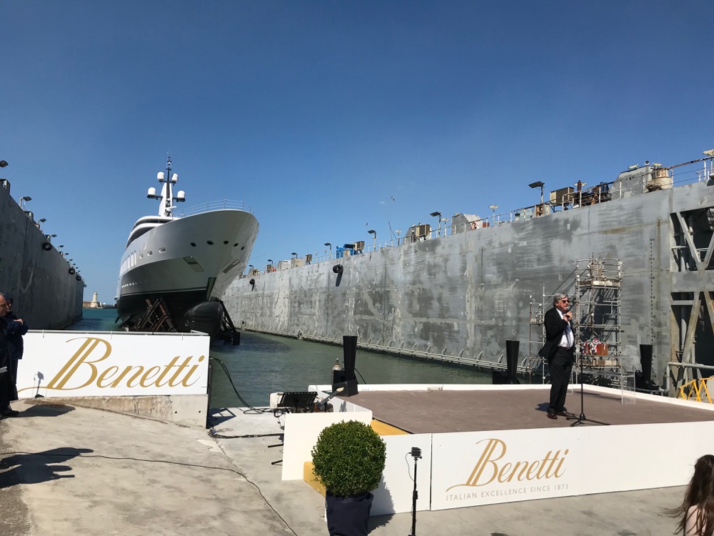 Image for article Longest launch ever cements Benetti’s place in ‘gigayacht’ market