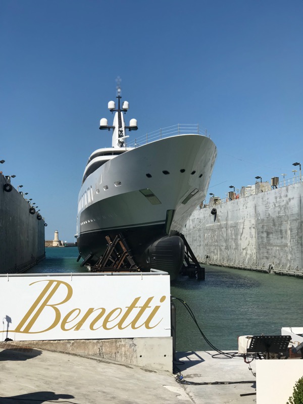 Image for article Longest launch ever cements Benetti’s place in ‘gigayacht’ market