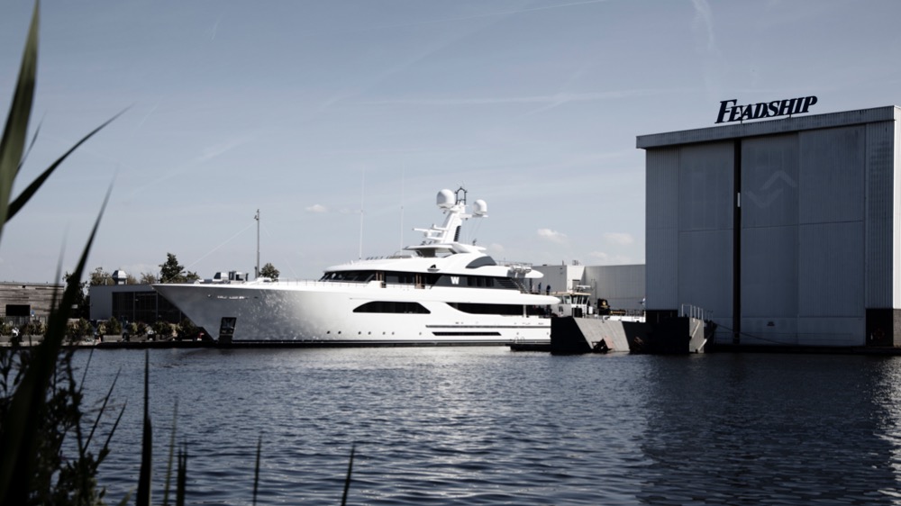 Image for article W arrives at Feadship for six-month refit