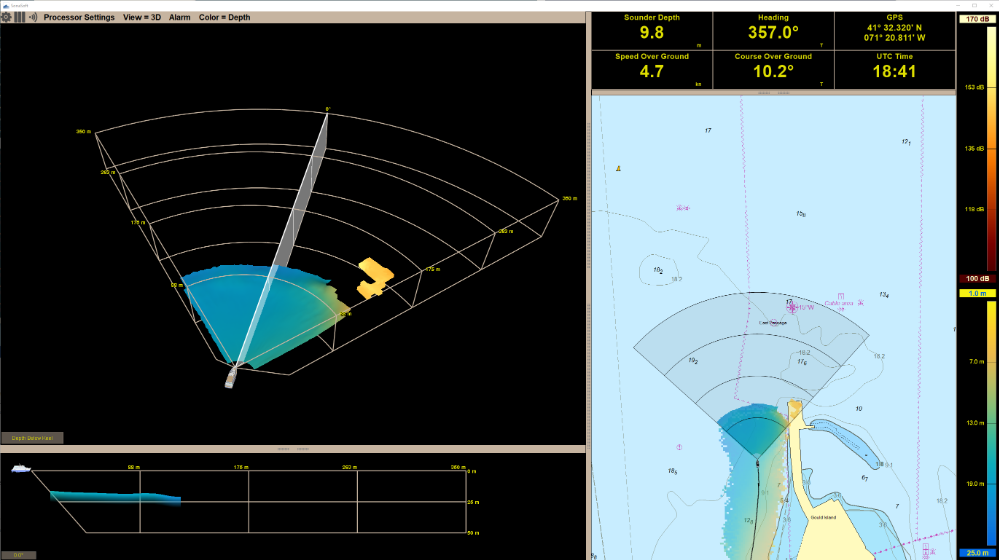 forward looking sonar sailboat