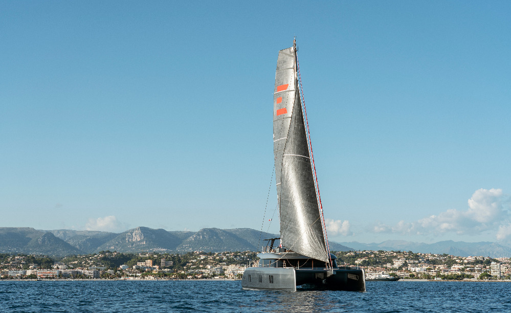 Image for article Catamaran hints at path to full-electric