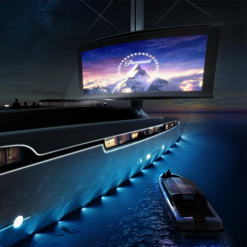 Image for article Yacht Intelligence's open-air cinema concept