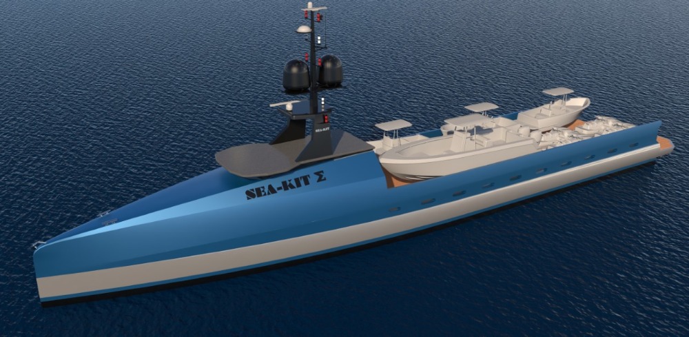 Image for article SEA-KIT unveils ‘uncrewed’ superyacht support vessel concept