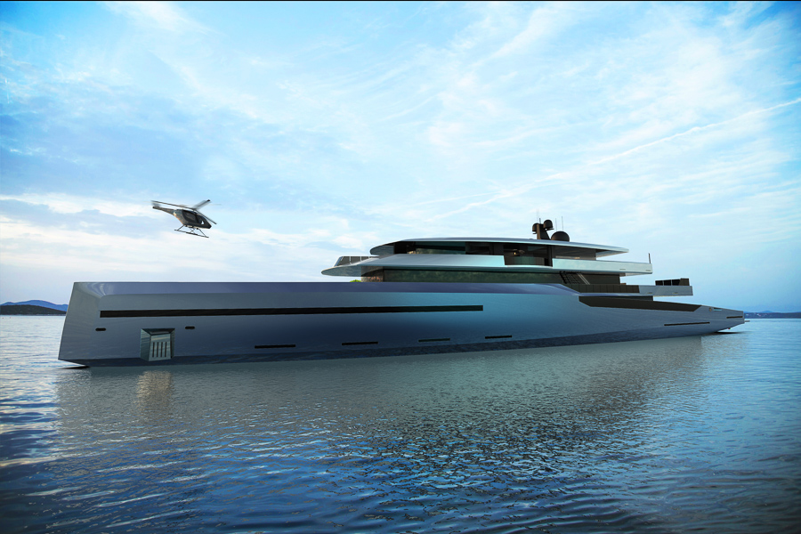 Image for article BYD Group unveils new superyacht concept with triple hybrid propulsion