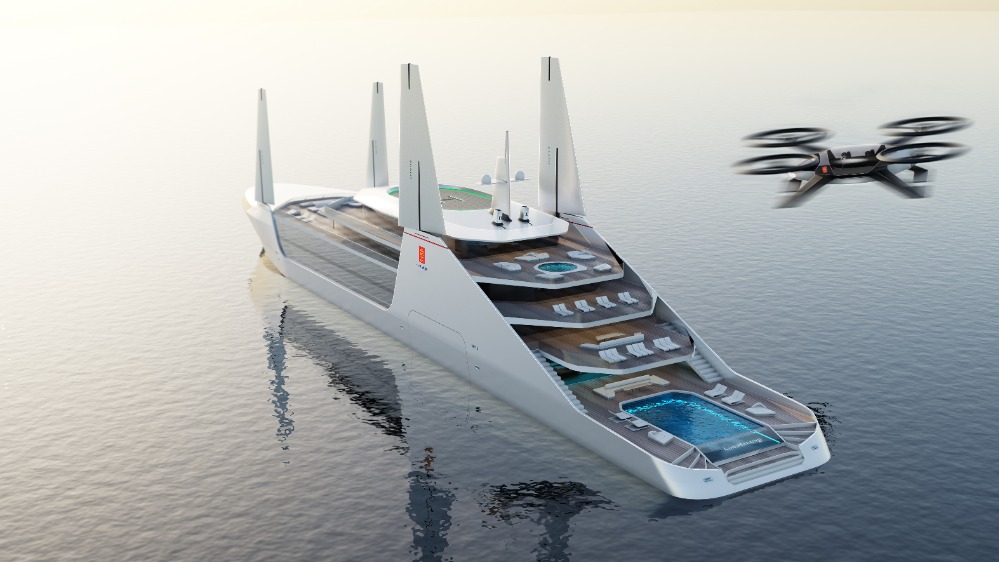 futuristic yacht concept