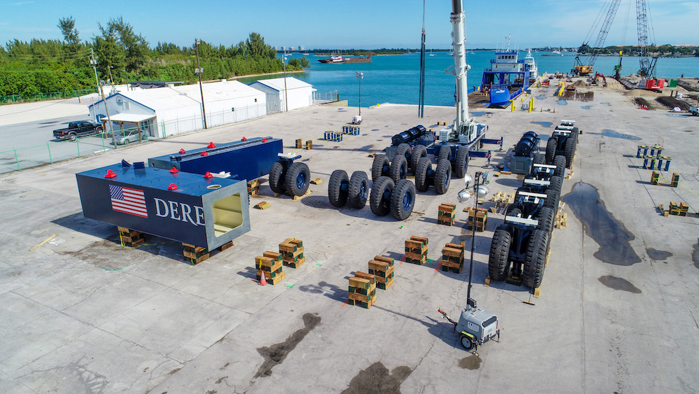 Image for article World’s largest mobile boat hoist arrives at Derecktor Ft. Pierce