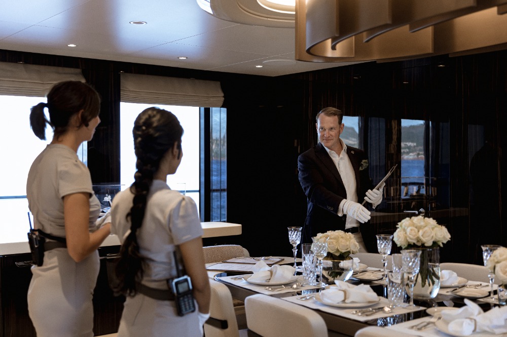 Image for article Butler training for superyacht crew