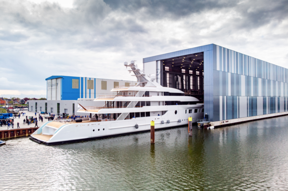 Image for article Feadship celebrates launch of 95m Bliss 