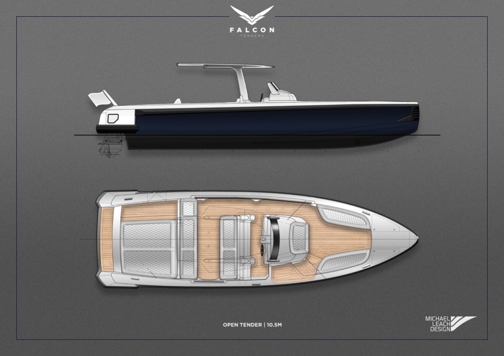 Image for article Falcon Tenders releases raft of superyacht design collaborations