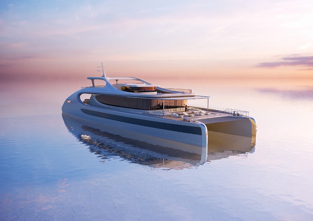 Image for article Rossinavi presents hybrid catamaran concept Oneiric