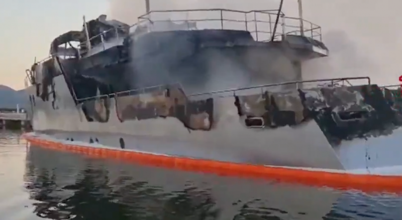Image for article Report into the fire of M/Y Siempre in 2021 surfaces