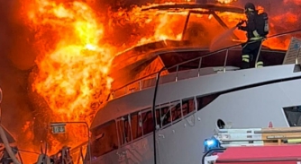 Image for Fire breaks out at Ferretti shipyard