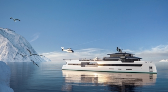 Image for ShadowCAT unveil first single-hulled support yacht concept