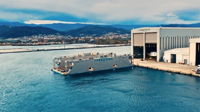 Video thumbnail for Turquoise transfers 74m NB66 to Pendik Shipyard